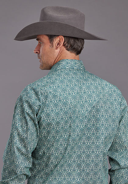 CAMISA MANGA LARGA MEDALLON WALLPAPER 2141