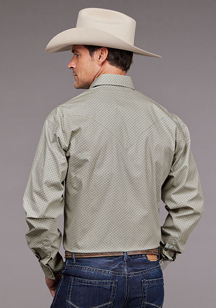 CAMISA MANGA LARGA CUADRADO NEAT 2032