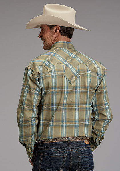 CAMISA MANGA LARGA CUADROS SAND RIGE 1928