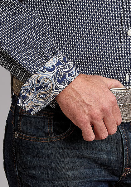 CAMISA MANGA LARGA DIAMANTE AZUL 1925