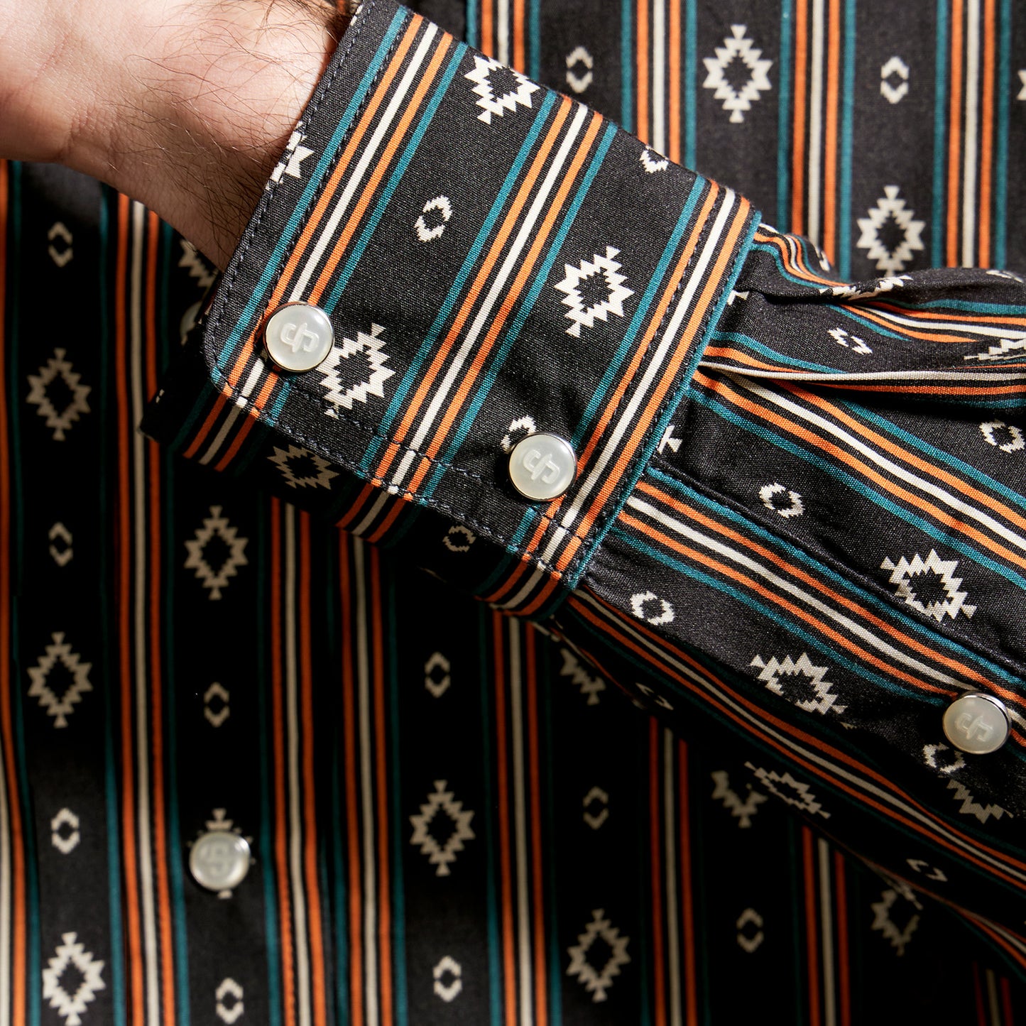 Camisa Caballero Vintage Range Printed Aztec Forge | Stetson®