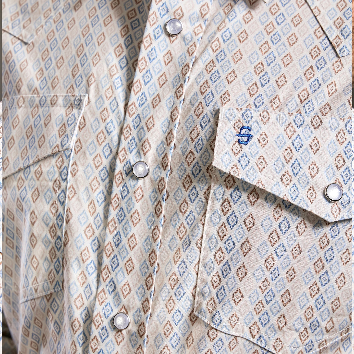Camisa Caballero Vintage Range Printed Palisade Diamond | Stetson®