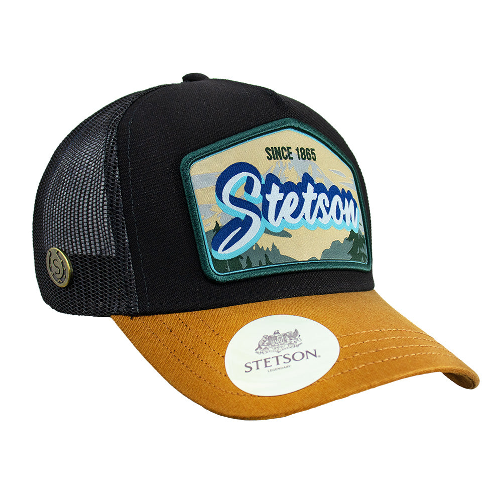 Gorra Trucker Negra STS01 | Stetson®