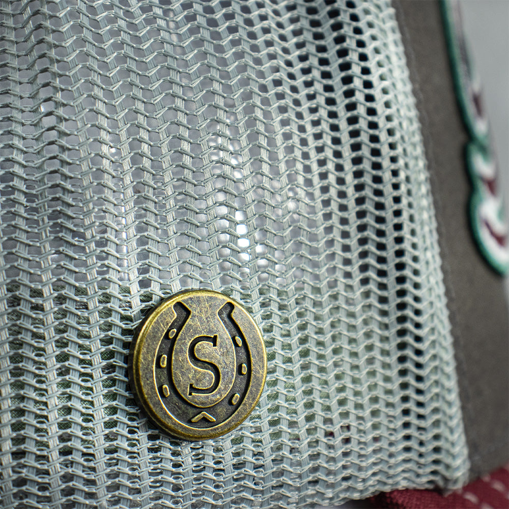 Gorra Trucker Gris / Rojo STS03 | Stetson®