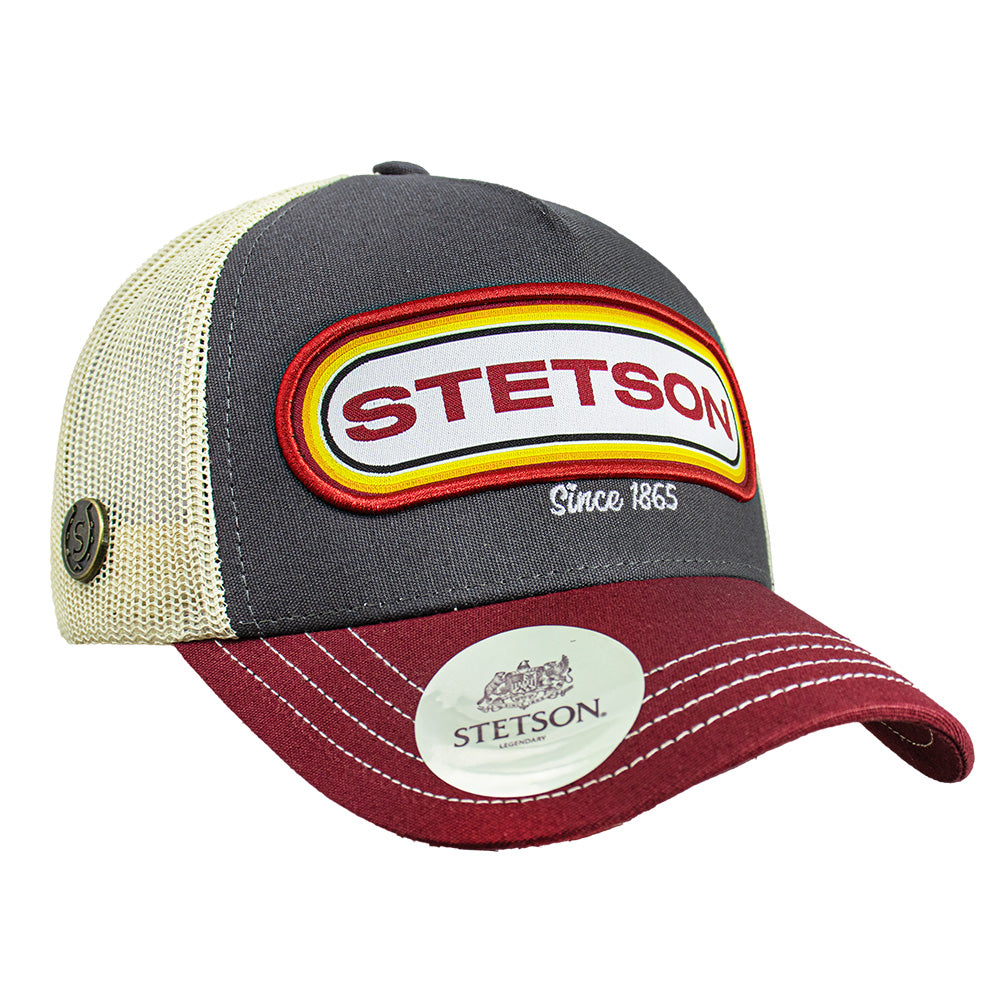 Gorra Trucker Vino / Gris STS05 | Stetson®