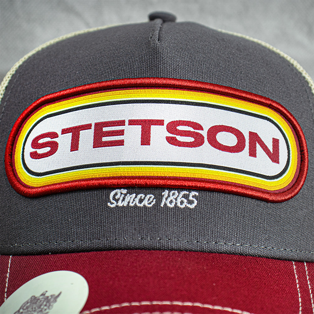 Gorra Trucker Vino / Gris STS05 | Stetson®