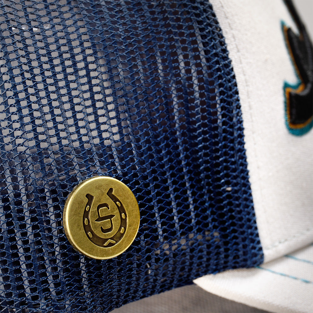 Gorra Trucker Blanca / Azul STS30 | Stetson®