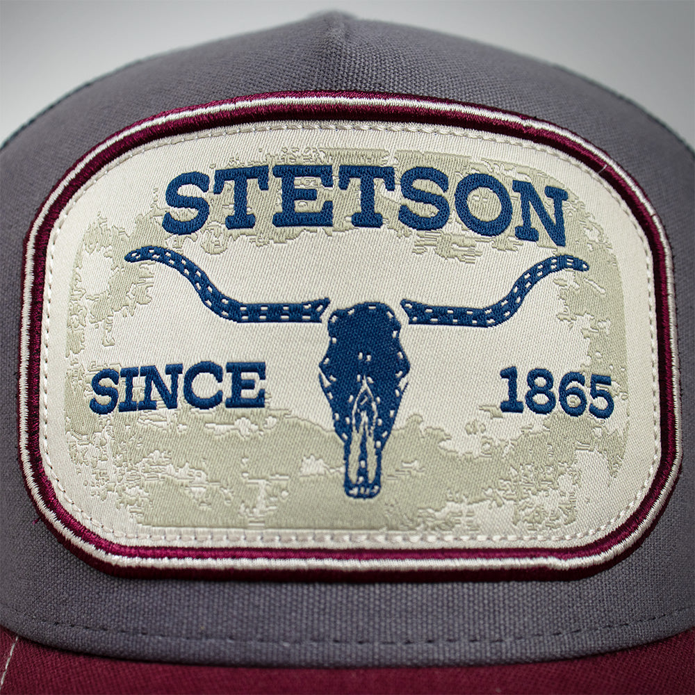 Gorra Trucker Gris / Rojo STS36 | Stetson®