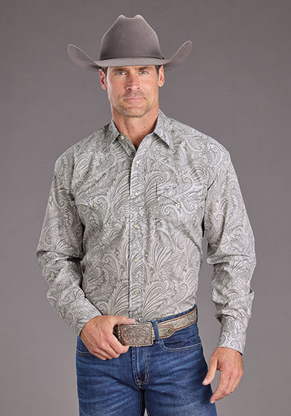 Camisa Stetson Paisley Humo