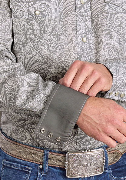Camisa Stetson Paisley Humo