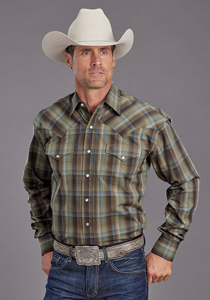 CAMISA MANGA LARGA CUADROS DIAMANTE 2292