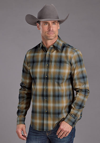 CAMISA MANGA LARGA CUADROS SARGA 2371