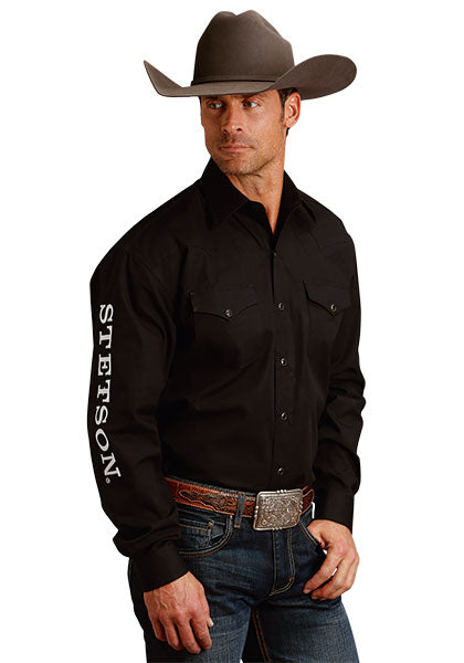 CAMISA MANGA LARGA LOGO STETSON 4296