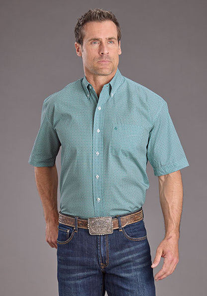Camisa Stetson Manga Corta Mosaico Geo
