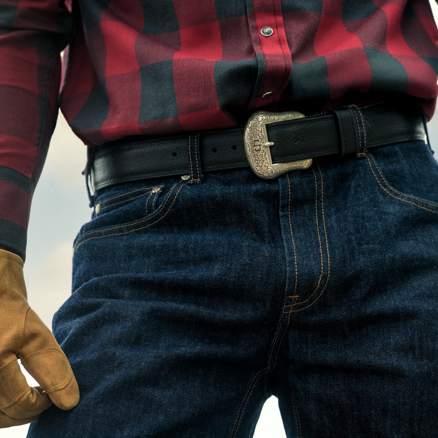 Cinturón Caballero Piel de Bisonte Conchos | Stetson®