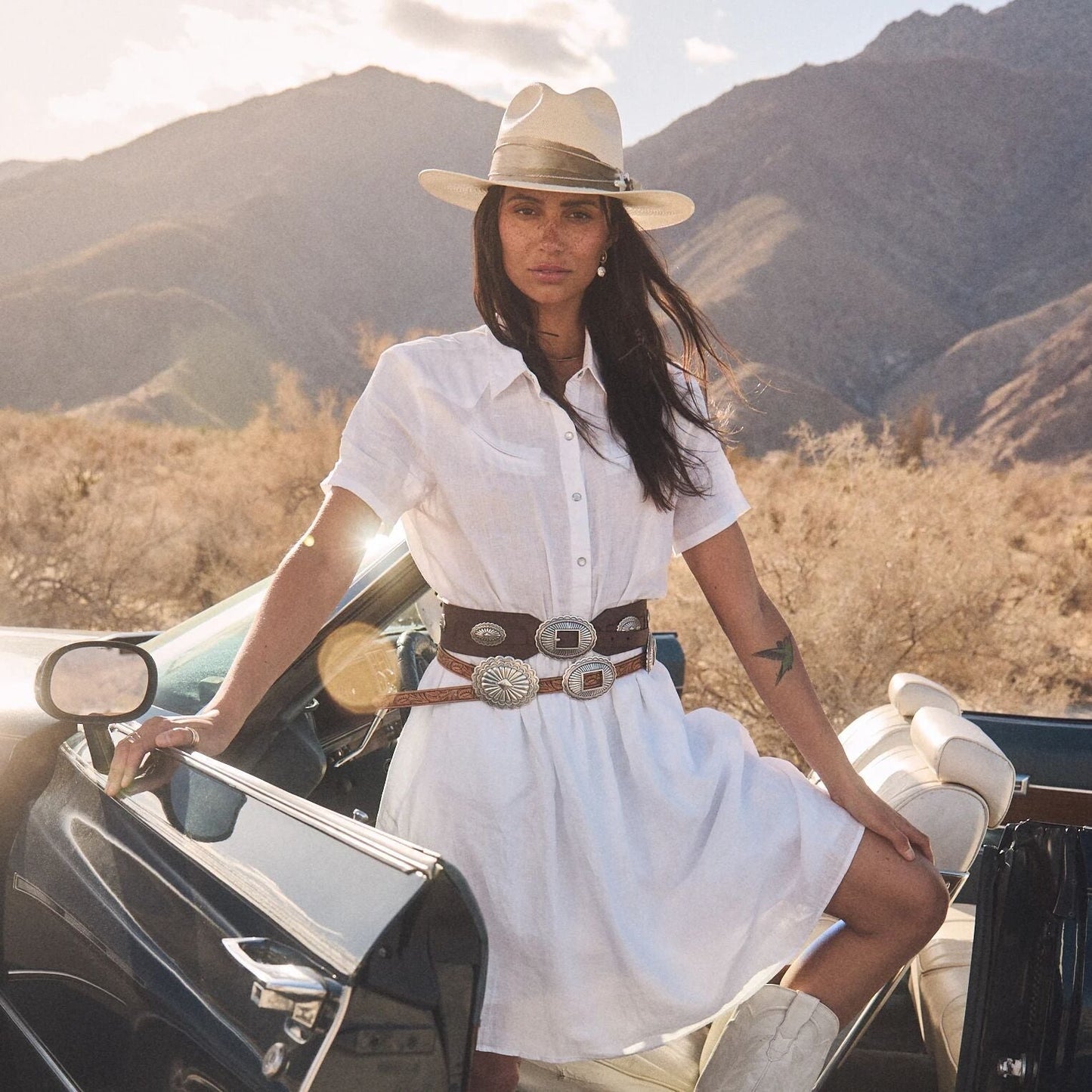 Cinturón Ancho Conchos Southwestern | Stetson®