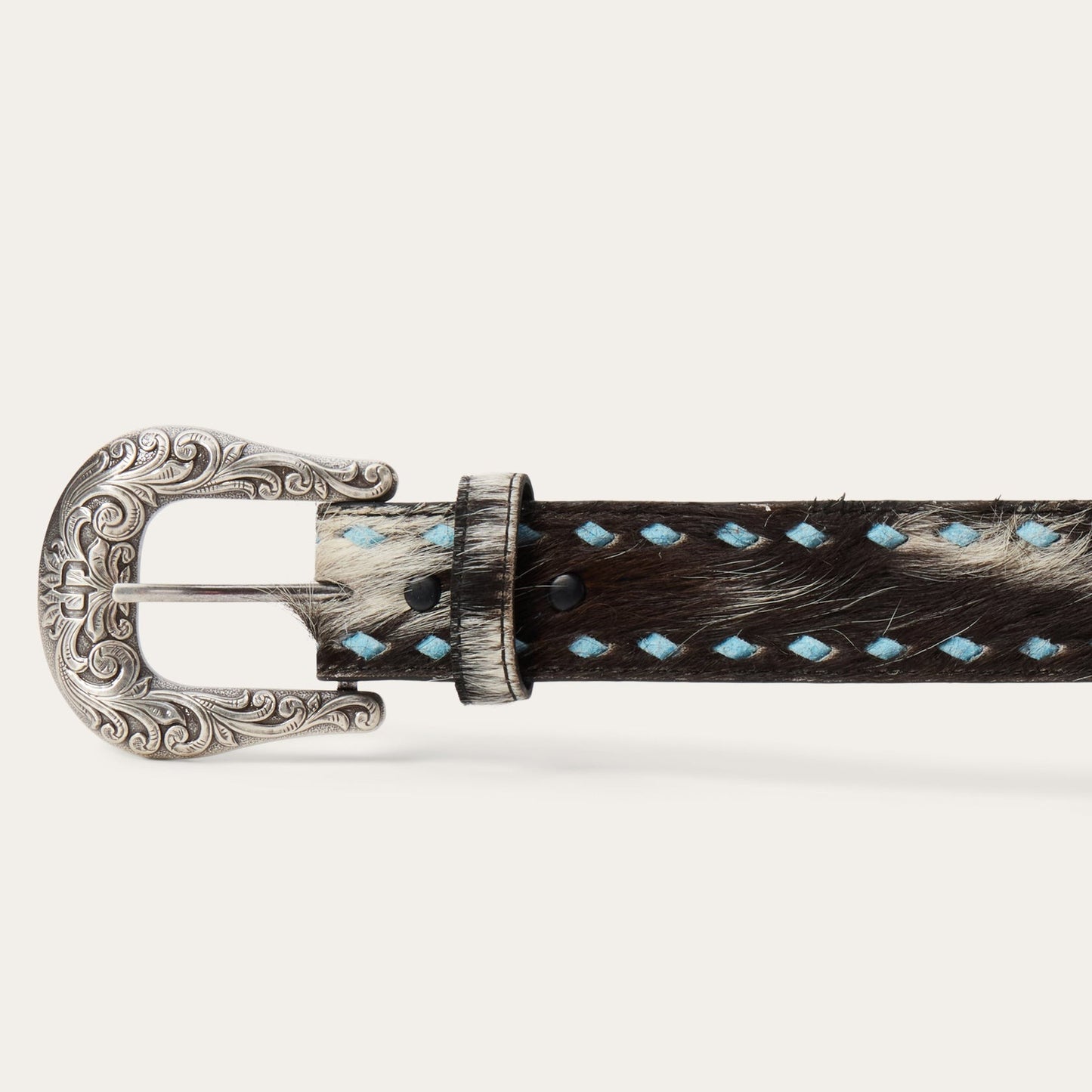 Cinturón Dama Piel / Pelo Borde Trenzado | Stetson®