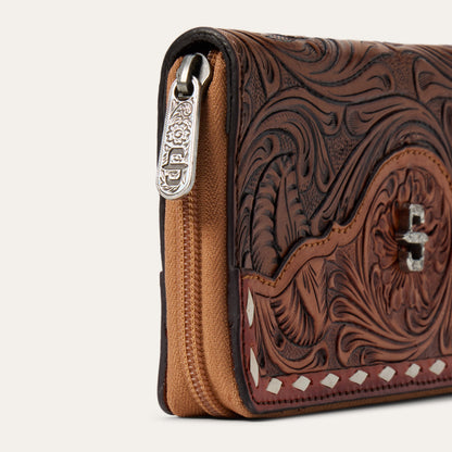 Cartera Stetson Dama Grabado y Cierre