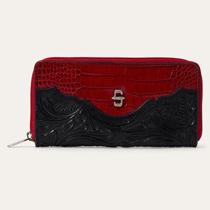 Cartera Stetson Dama Relieve Cocodrilo