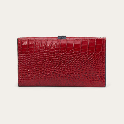 Cartera Stetson Tipo Clutch Relieve de Cocodrilo