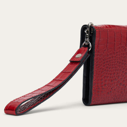 Cartera Stetson Tipo Clutch Relieve de Cocodrilo