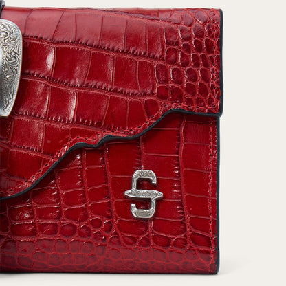 Cartera Stetson Tipo Clutch Relieve de Cocodrilo