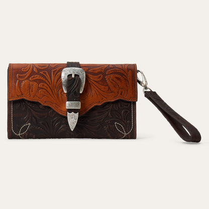 Cartera Stetson Tipo Clutch Grabada
