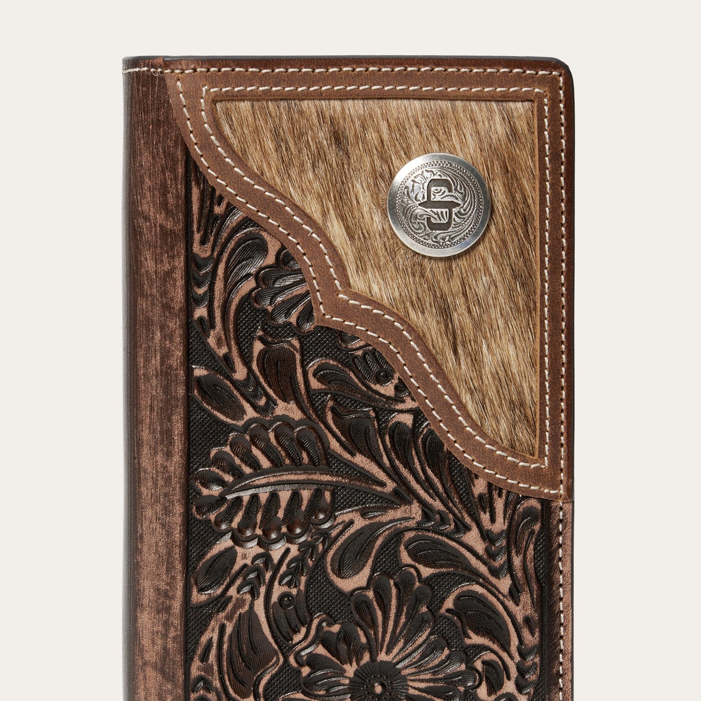 Cartera Chequera Artesanal Doble Pliegue Vintage | Stetson