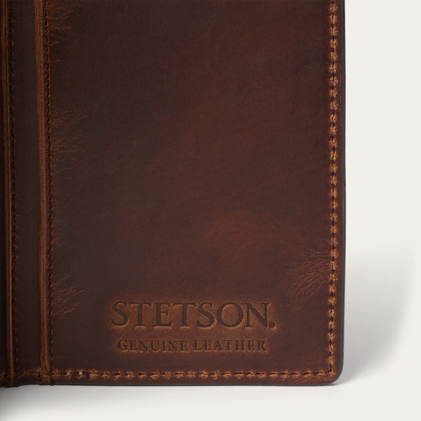 Cartera Chequera Artesanal Doble Pliegue Vintage | Stetson
