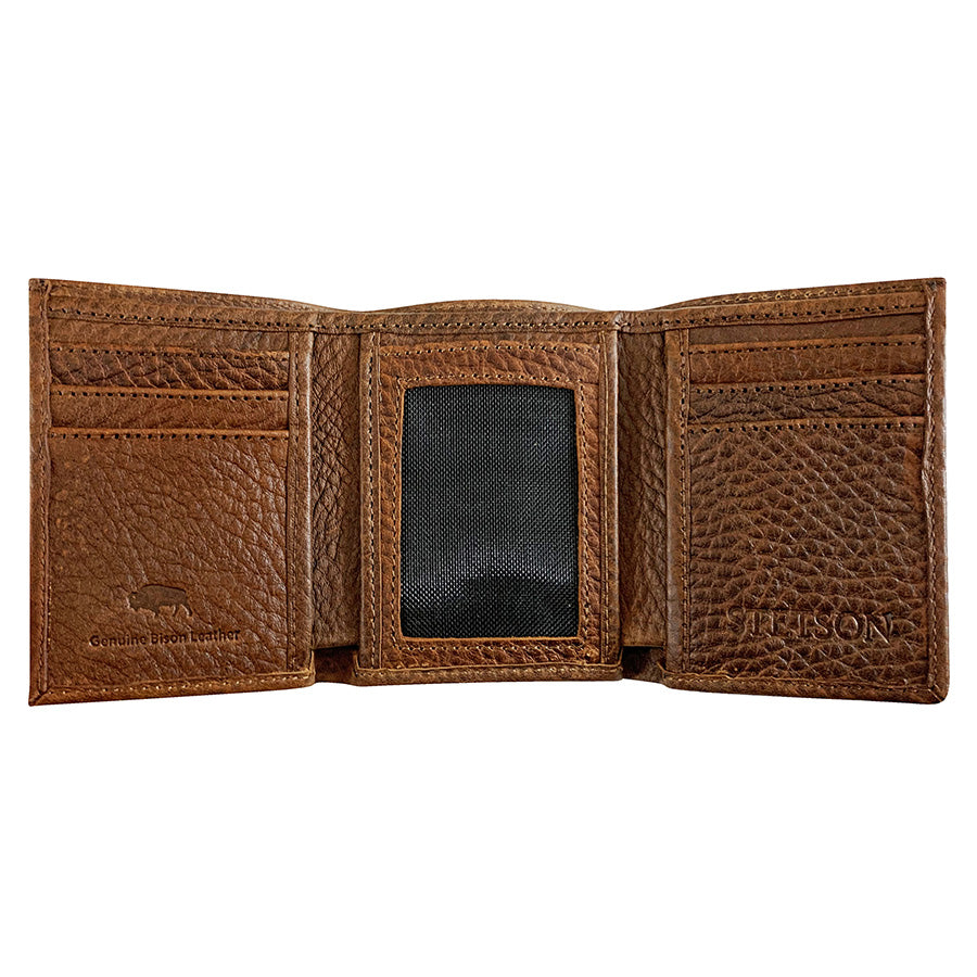 Cartera Artesanal Bisonte Triple Pliegue | Stetson