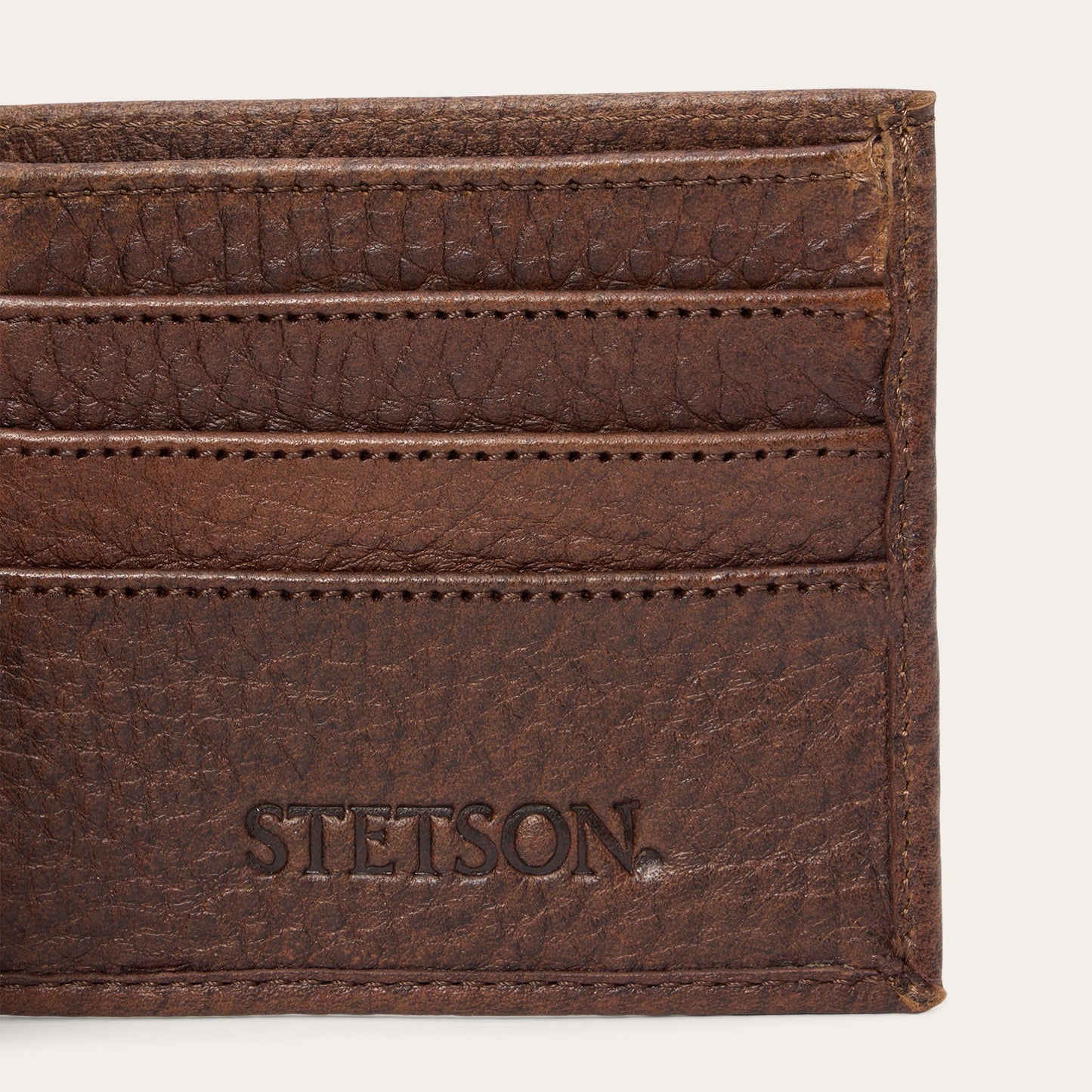 Cartera Artesanal Bisonte Doble Pliegue | Stetson