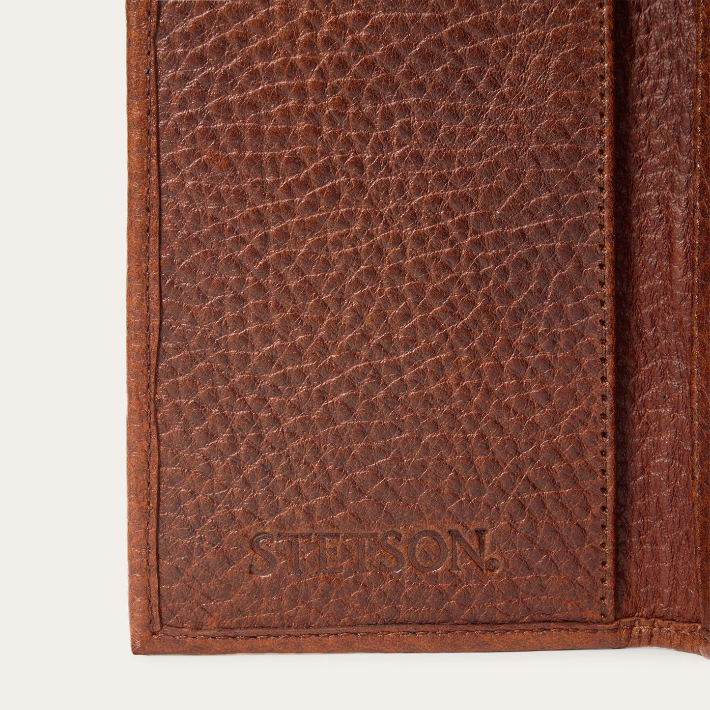 Cartera Chequera Artesanal Bisonte Doble Pliegue | Stetson