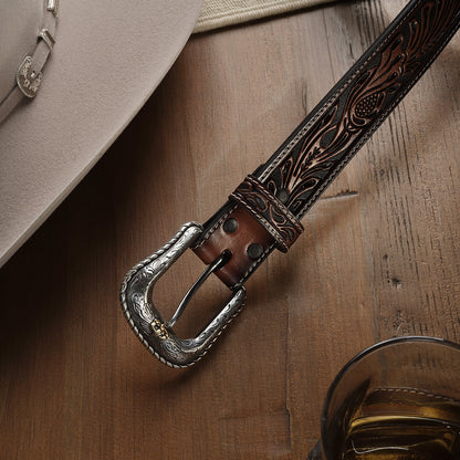 Cinturón Stetson Piel Dark Brown 7500