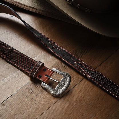 Cinturón Stetson Piel Cognac 8500