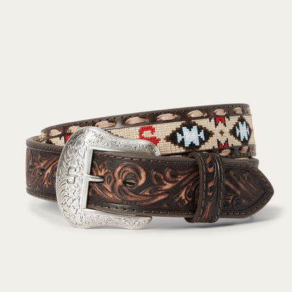 Cinturón Stetson Piel Vintage Brown
