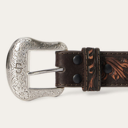 Cinturón Stetson Piel Vintage Brown