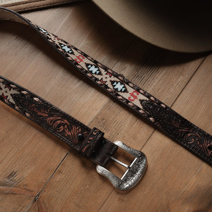 Cinturón Stetson Piel Vintage Brown