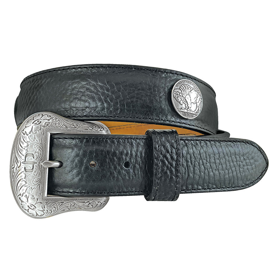 Cinturón de Piel Caballero Bisonte Black 5500 | Stetson