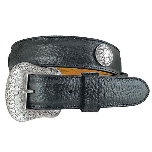 Cinturón de Piel Caballero Bisonte Black 5500 | Stetson