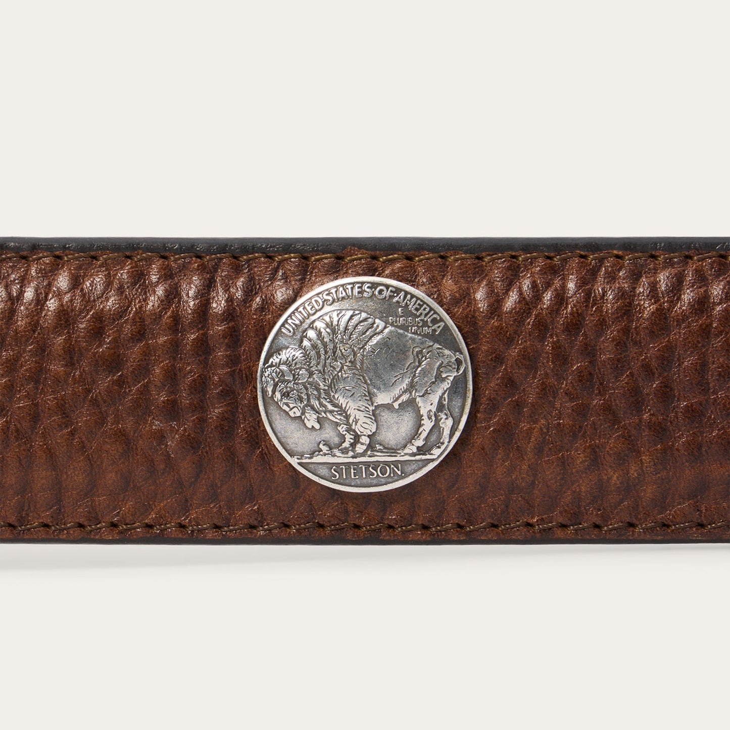 Cinturón Caballero Piel de Bisonte Conchos | Stetson®