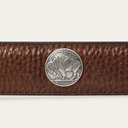 Cinturón Stetson Piel de Bisonte Conchos