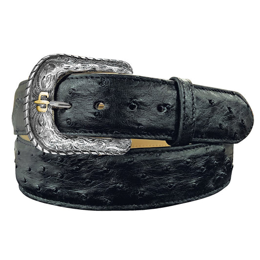 Cinturón de Piel Caballero Avestruz Cowboy Black 6500 | Stetson