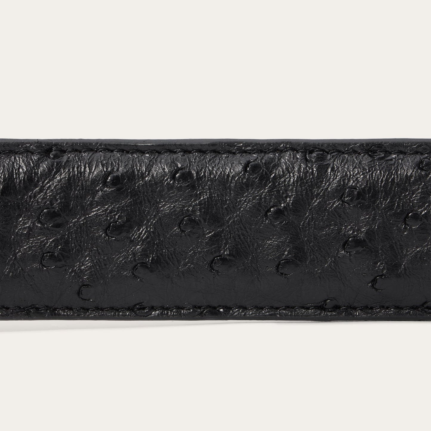 Cinturón de Piel Caballero Avestruz Cowboy Black 6500 | Stetson