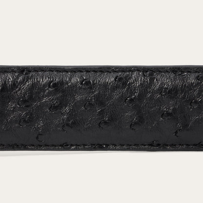 Cinturón Stetson Piel de Avestruz Cowboy Black