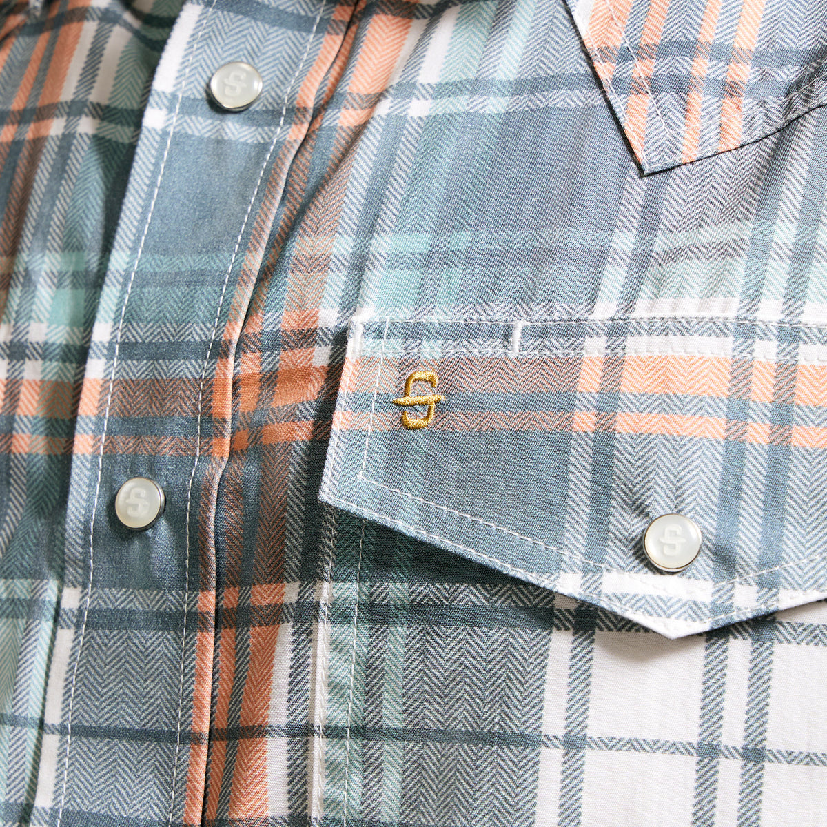 Camisa Stetson Vintage Range Rustwood Plaid