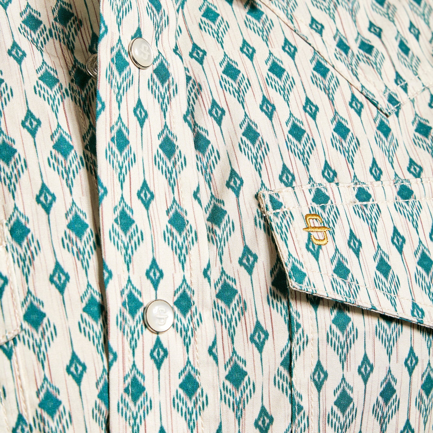 Camisa Caballero Vintage Range Printed Quetzal Plume | Stetson®