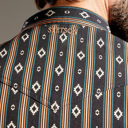 Camisa Stetson Vintage Range Aztec Forge