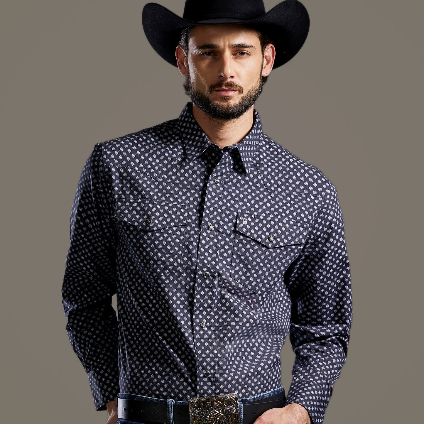 Camisa Caballero Vintage Range Printed Shadowburst | Stetson®