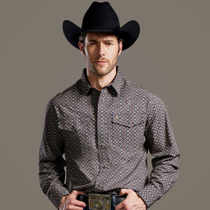 Camisa Stetson Vintage Range Forest Nomad