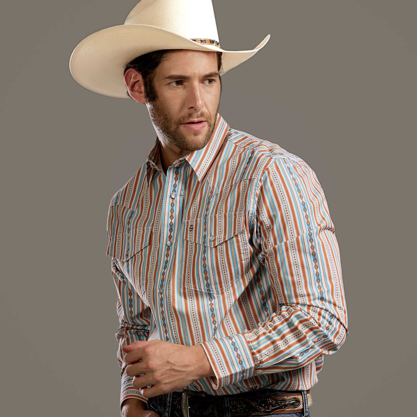 Camisa Caballero Vintage Range Printed Timberline Spirit | Stetson®